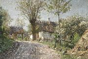Peder Monsted A country lane USA oil painting artist